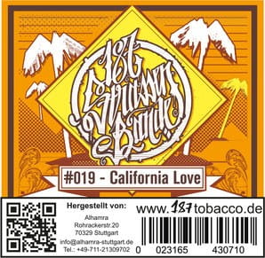 187 Strassenbande Tabak California Love 200 g unter ohne Angabe