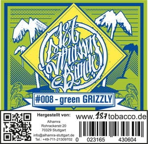 187 Strassenbande Tabak Green Grizzly 200 g