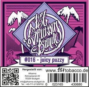 187 Strassenbande Tabak Juicy Puzzy 200 g unter ohne Angabe