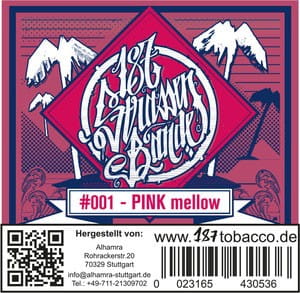 187 Strassenbande Tabak Pink Mellow 200 g unter ohne Angabe