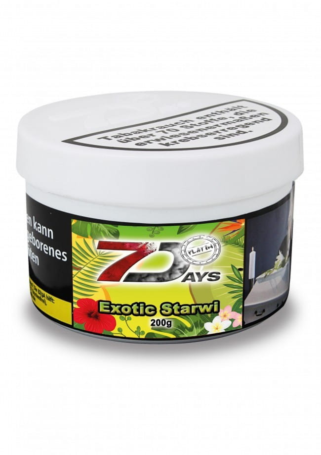 7 Days Platin Tabak - Exotic Starwi 200 g unter ohne Angabe