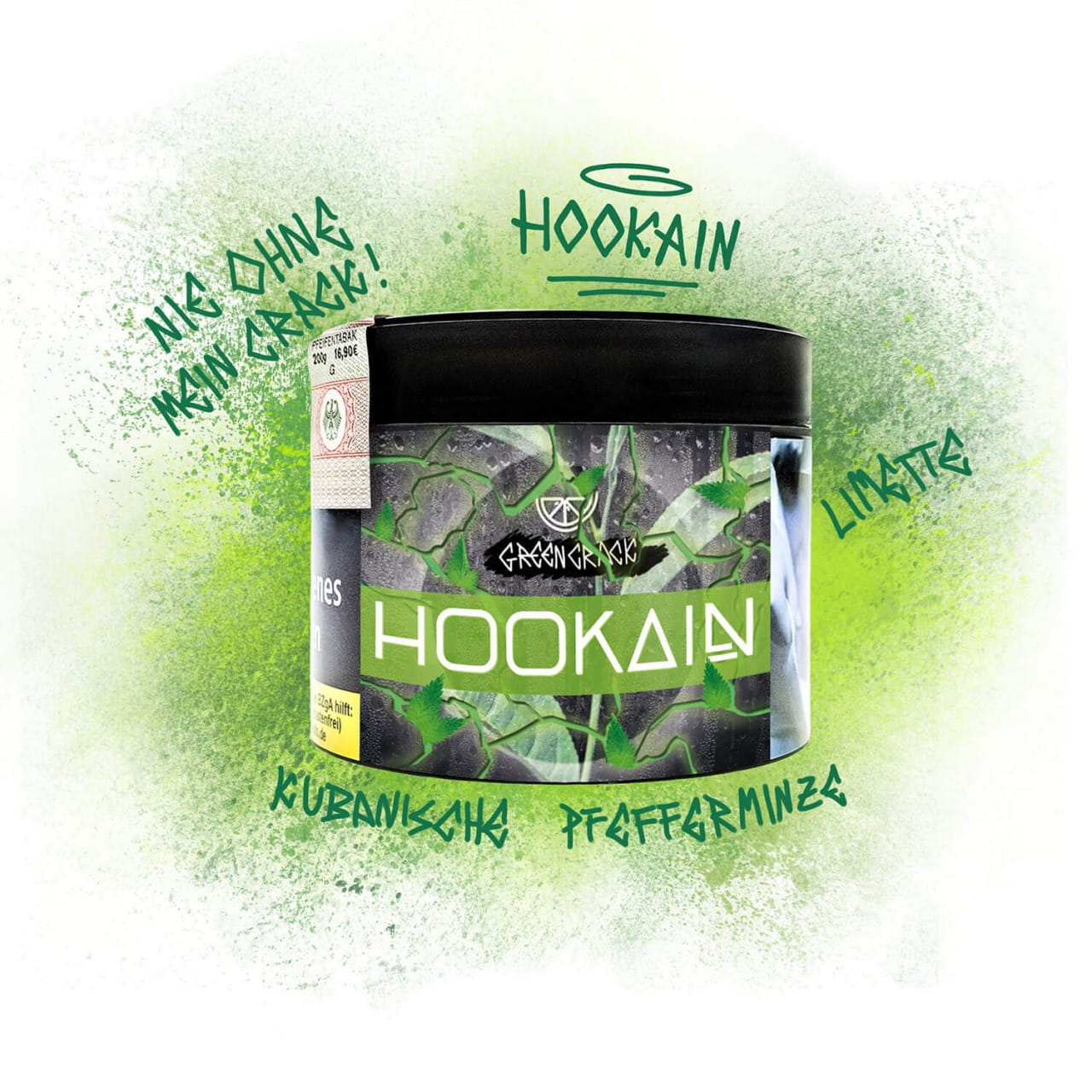 Hookain Tabak - Green Crack 200 g unter ohne Angabe
