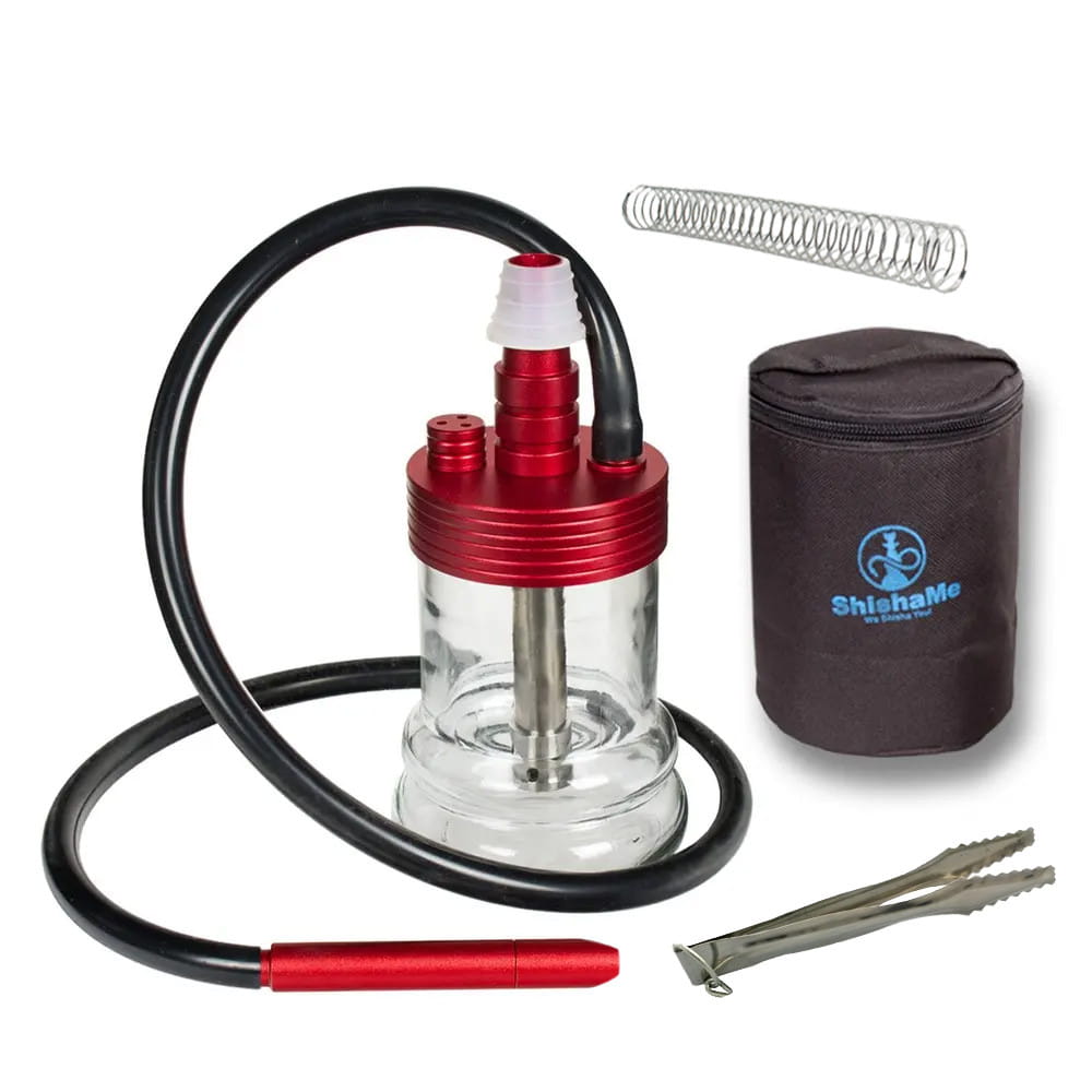 Pico Travel Shisha - mit Tragetasche Rot