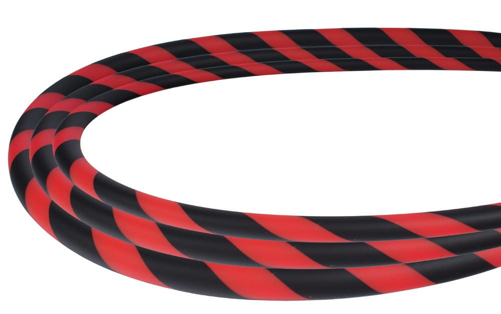Silikonschlauch Soft-Touch - Schwarz Rot Stripe