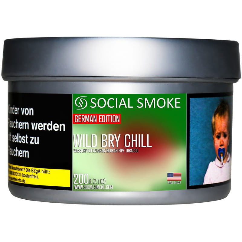 Social Smoke Tobacco - Wild Bry Chill 200 g unter ohne Angabe