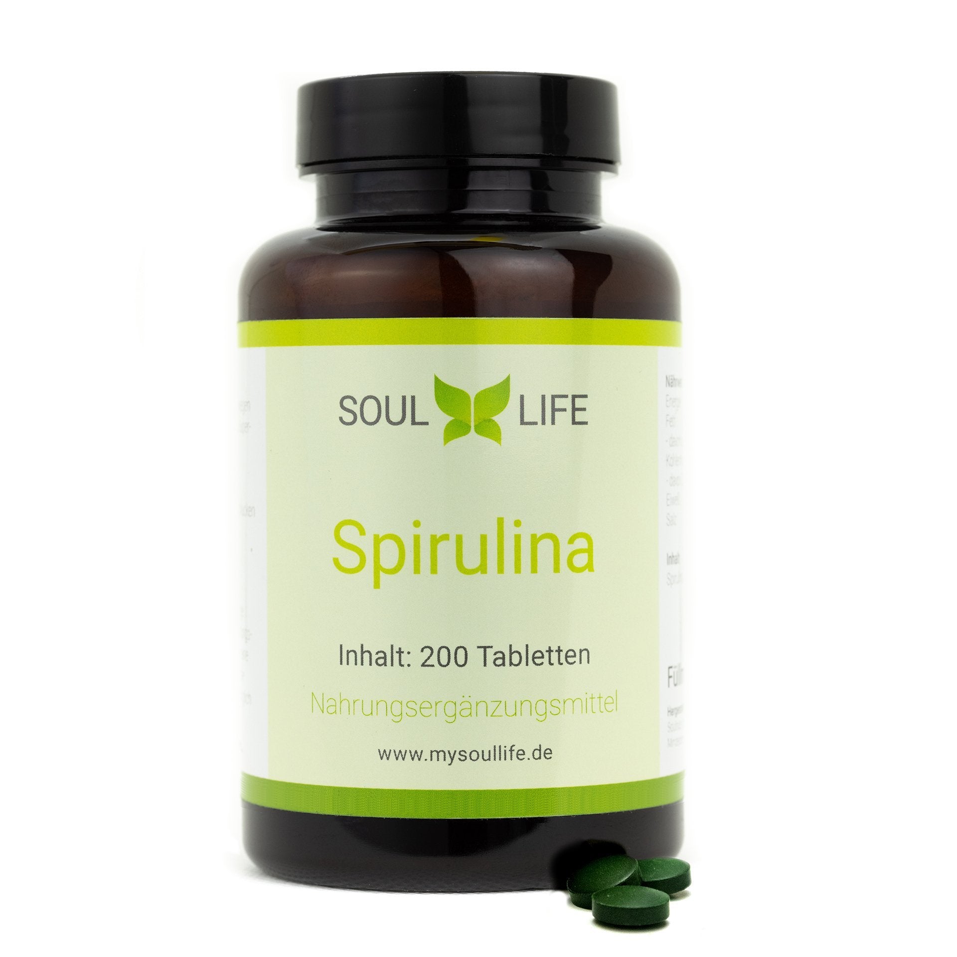 Spirulina 400 mg - 200 Tabletten unter SOULLIFE